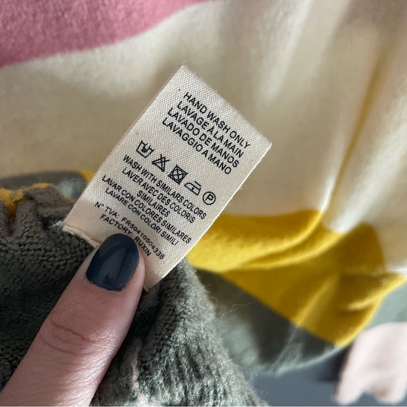 FRNCH Women Striped Long Sleeve Colorblock Sweater - Picture 5 of 5